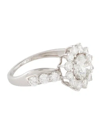 Pre-owned Ring 14k 2.11ctw Lab-grown Diamond Engagement  In Multi