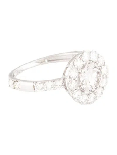 Pre-owned Ring 14k 2.12ctw Lab-grown Diamond Halo Cocktail  In Multicolor