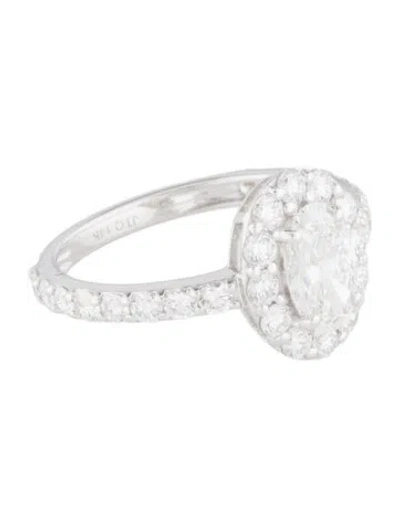 Pre-owned Ring 14k 2.13ctw Lab-grown Diamond Engagement  In Multi