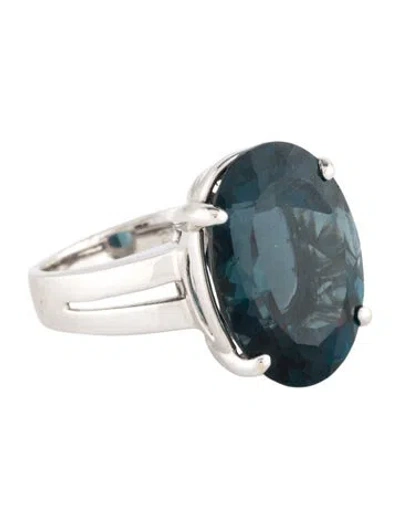 Pre-owned Ring 14k 21.48ct Topaz Cocktail  In Multi