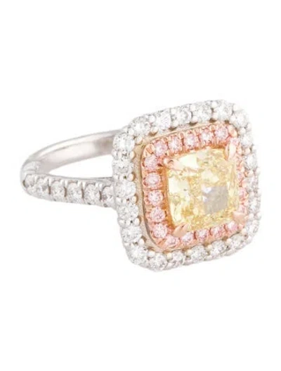 Pre-owned Ring 14k 2.14ct Lab-grown Diamond Cocktail  In Multi
