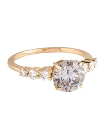Pre-owned Ring 14k 2.16ctw Lab-grown Diamond Cocktail  In Multicolor