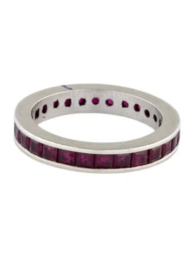 Pre-owned Ring 14k 2.16ctw Ruby Eternity Band In Multi