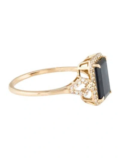 Pre-owned Ring 14k 2.18ct Sapphire & Diamond Cocktail  In Multi