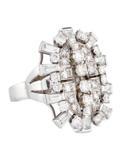 Pre-owned Ring 14k 2.18ctw Diamond Cocktail  In Multi