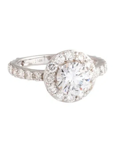 Pre-owned Ring 14k 2.19ctw Lab-grown Diamond Cocktail  In Multicolor