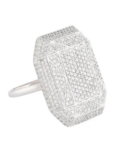 Pre-owned Ring 14k 2.21ctw Diamond Cocktail  In Multicolor