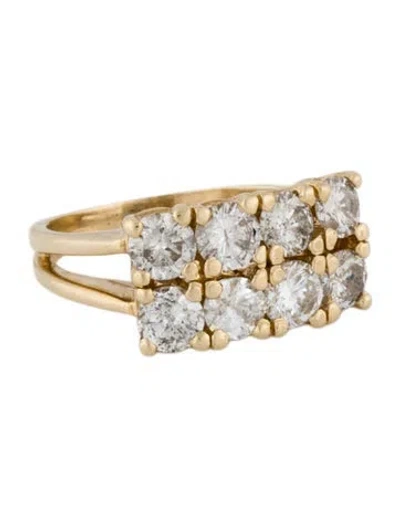 Pre-owned Ring 14k 2.24ctw Diamond Cocktail  In Multi