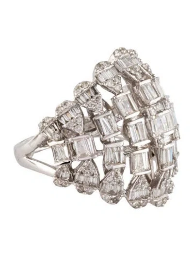 Pre-owned Ring 14k 2.25ctw Diamond Cocktail  In Multi