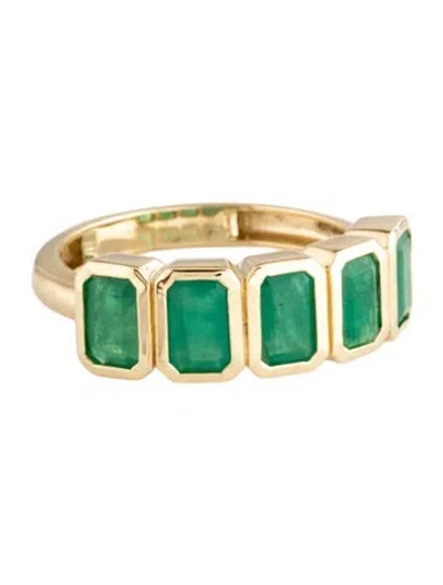Pre-owned Ring 14k 2.25ctw Emerald Cocktail  In Multicolor