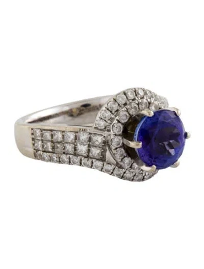 Pre-owned Ring 14k 2.26ctw Tanzanite & Diamond Cocktail  In Multi
