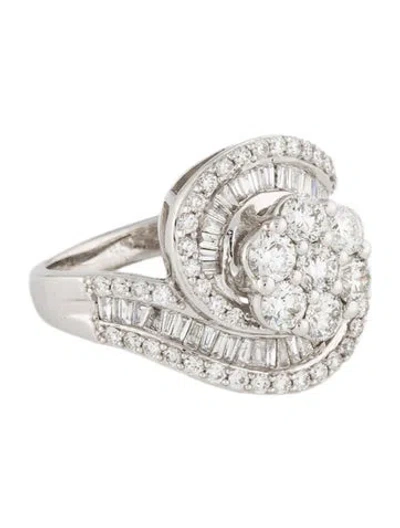 Pre-owned Ring 14k 2.28ctw Diamond Cocktail  In Multi