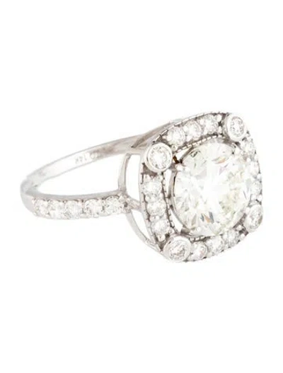 Pre-owned Ring 14k 2.30ct Lab-grown Diamond Engagement  In Multicolor