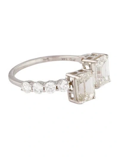 Pre-owned Ring 14k 2.39ctw Lab-grown Diamond Cocktail  In Multi
