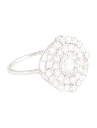 Pre-owned Ring 14k 2.39ctw Lab-grown Diamond Cocktail  In Multicolor