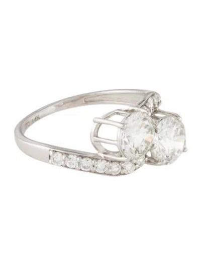 Pre-owned Ring 14k 2.40ctw Lab-grown Diamond Cocktail  In Multi