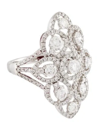 Pre-owned Ring 14k 2.42ctw Diamond Filigree Cocktail  In Multi