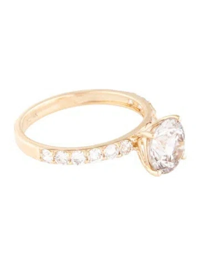 Pre-owned Ring 14k 2.42ctw Lab-grown Diamond Cocktail  In Multicolor