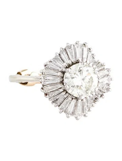 Pre-owned Ring 14k 2.48ctw Diamond Cocktail  In Multi
