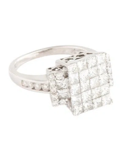 Pre-owned Ring 14k 2.50ctw Diamond Cocktail  In Multicolor