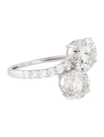 Pre-owned Ring 14k 2.52ct Lab-grown Diamond Bypass  In Multi