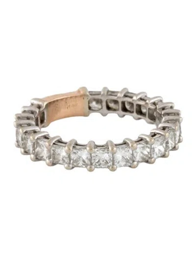 Pre-owned Ring 14k 2.52ctw Diamond Eternity Band  In Multicolor