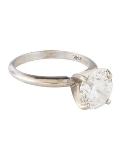 Pre-owned Ring 14k 2.54ct Lab-grown Diamond Engagement  In Multicolor