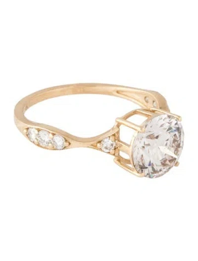 Pre-owned Ring 14k 2.55ctw Lab-grown Diamond Cocktail  In Multicolor