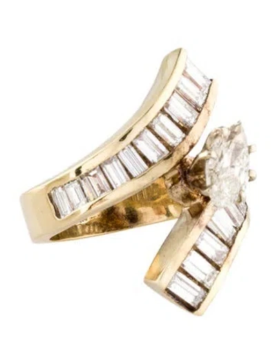 Pre-owned Ring 14k 2.57ctw Diamond Cocktail  In Multi
