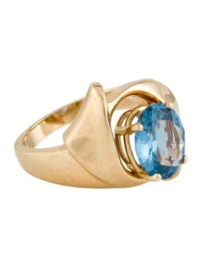 Pre-owned Ring 14k 2.59ct Synthetic Spinel Cocktail  In Multi