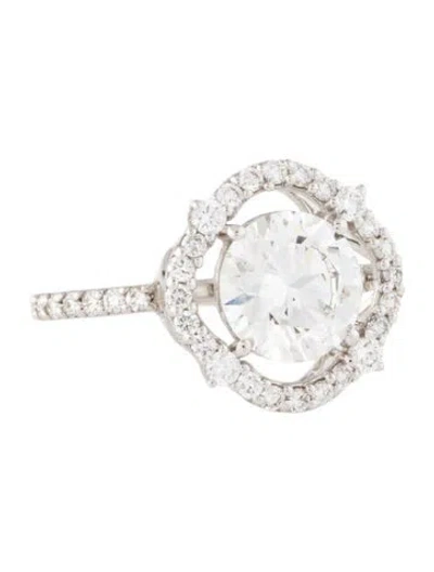 Pre-owned Ring 14k 2.60ctw Lab-grown Diamond Cocktail  In Multi