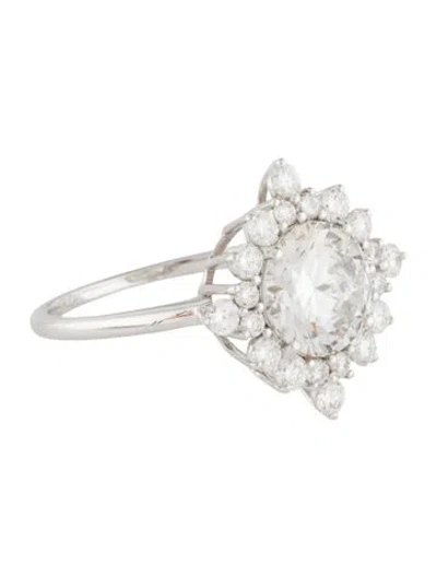 Pre-owned Ring 14k 2.63ctw Lab-grown Diamond Cocktail  In Multi
