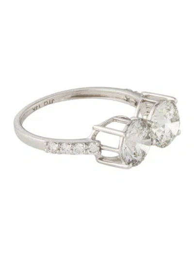 Pre-owned Ring 14k 2.68ctw Lab-grown Diamond Cocktail  In Multi