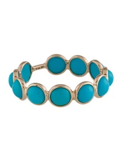 Pre-owned Ring 14k 2.70ctw Turquoise Band  In Multi