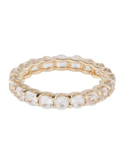 Pre-owned Ring 14k 2.73ctw Topaz Eternity Band In Multi
