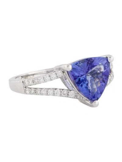 Pre-owned Ring 14k 2.74ct Tanzanite & Diamond Cocktail  In Multi