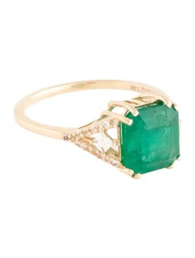 Pre-owned Ring 14k 2.76ct Emerald & Sapphire Cocktail  In Multicolor