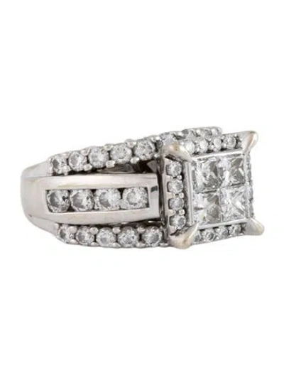 Pre-owned Ring 14k 2.80ctw Diamond Cocktail  In Multicolor