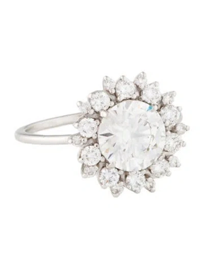 Pre-owned Ring 14k 2.84ctw Lab-grown Diamond Cocktail  In Multi