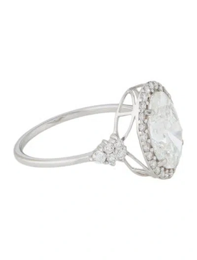 Pre-owned Ring 14k 2.86ct Lab-grown Diamond Engagement  In Multi
