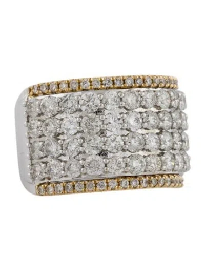 Pre-owned Ring 14k 2.86ctw Diamond Wide Band In Multi