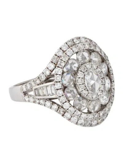 Pre-owned Ring 14k 2.88ctw Diamond Cocktail  In Multicolor