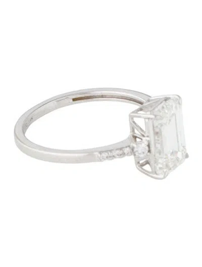 Pre-owned Ring 14k 2.89ct Lab-grown Diamond Engagement  In Multi