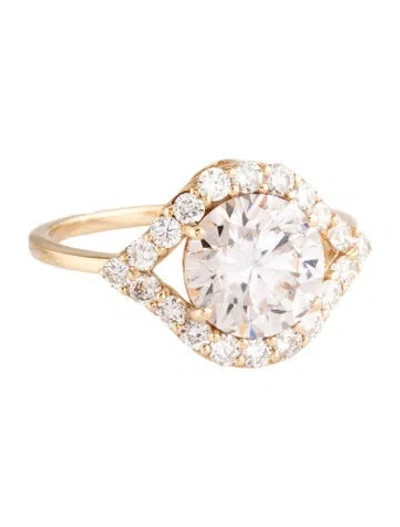 Pre-owned Ring 14k 2.89ctw Diamond Cocktail  In Multicolor