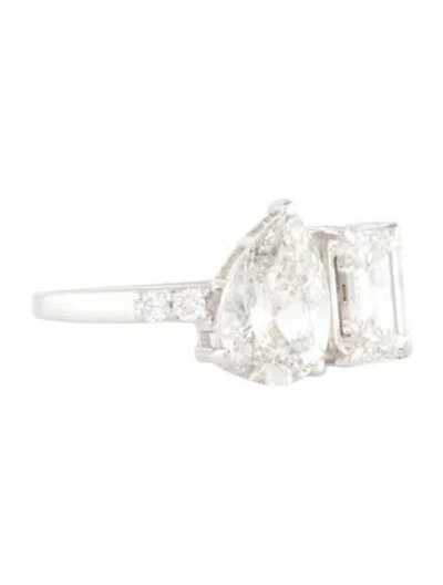 Pre-owned Ring 14k 2.92ctw Lab-grown Diamond Cocktail  In Multi