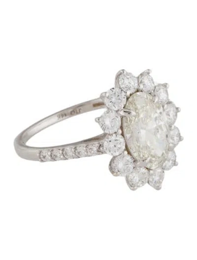 Pre-owned Ring 14k 2.96ctw Lab-grown Diamond Cocktail  In Multi