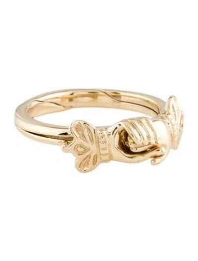 Pre-owned Ring 14k 2-hands  In Multi