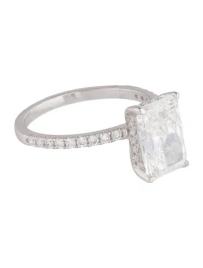 Pre-owned Ring 14k 3.00ct Lab-grown Diamond Engagement  In Multicolor