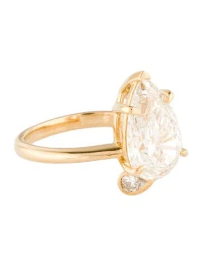 Pre-owned Ring 14k 3.01ct Lab-grown Diamond Engagement  In Multi