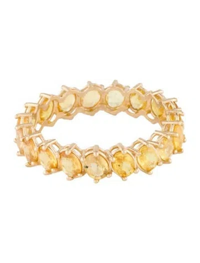 Pre-owned Ring 14k 3.02ctw Sapphire Eternity Band  In Multi